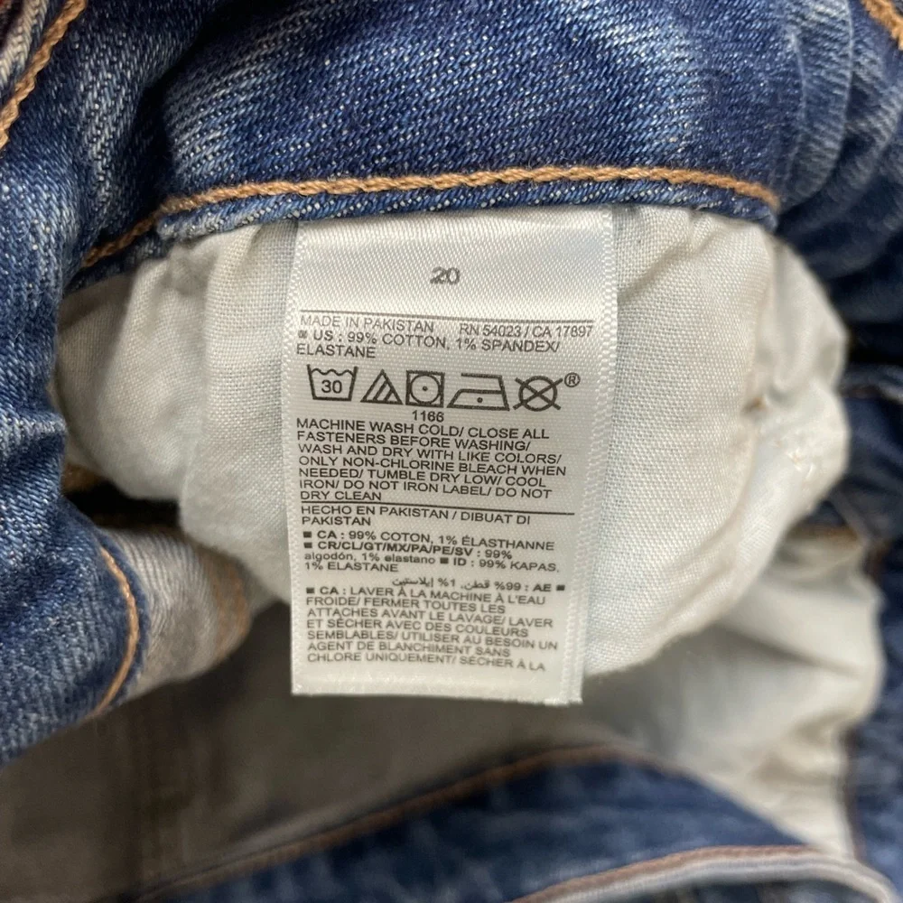 Old Navy Curvy Jeans Size 20 High Rise OG Straight Medium Wash Denim Stretch